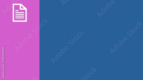 animated business template with notes, messages and ideas icons