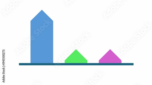 Animated business template with abstract geometry