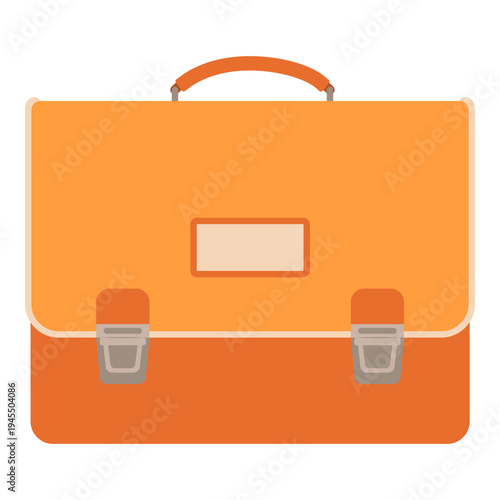 Cute vintage style orange schoolbag