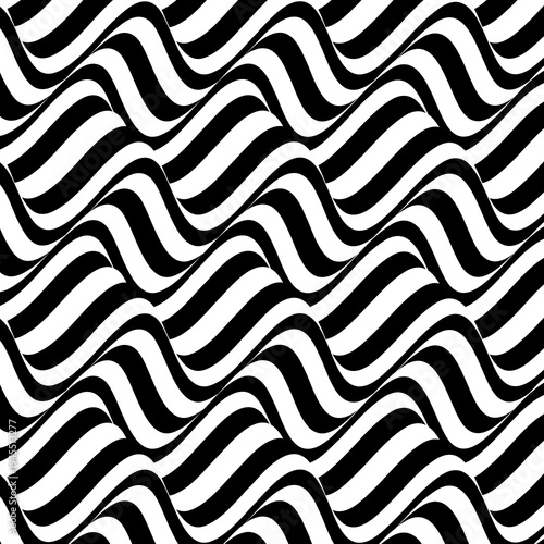 Abstract chess texture style. Geometric pattern with optical illusion effect. 3D