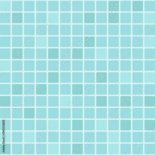 Kitchen or pool mosaic pattern, ceramic tile wall. Tile grid background.