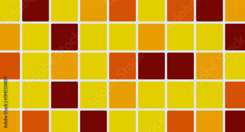 Kitchen or pool mosaic pattern, ceramic tile wall. Tile grid background.