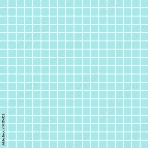 Kitchen or pool mosaic pattern, ceramic tile wall. Tile grid background.