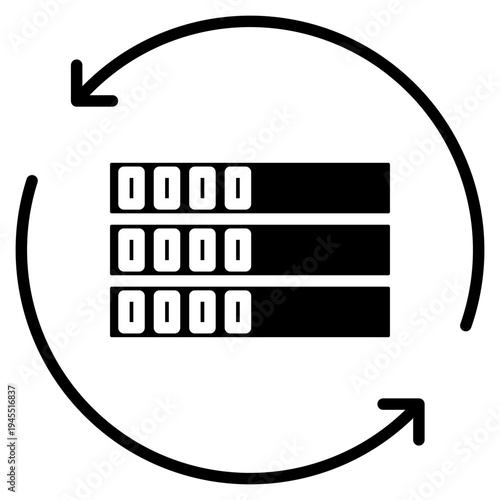 Database Backup Synchronization Icon