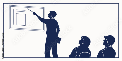 Businessman giving presentation to colleagues in meeting