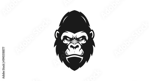 Gorilla head vector illustration