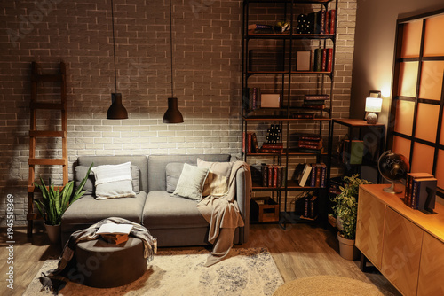 Interior of living room wit...
