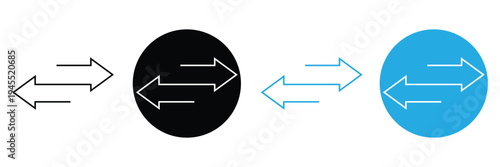 Editable vector data transfer arrows icon transparent white background. Part of a big icon set family. Perfect for web and app interfaces, presentations, infographics, etc eps 10.