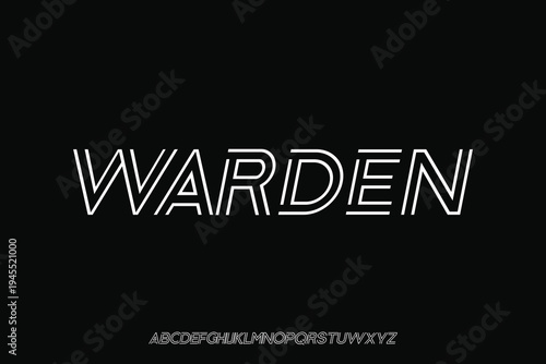 Display alphabet font vector design suitable for headline, poster, logo, magazine and many more