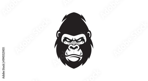 Gorilla head vector illustration