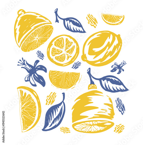 Limoncello. Trendy hand drawn doodle lettering quote. Lettering for t-shirt design, mug print, bag print, clothes fashion. 100% hand drawn vector image.