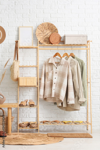 Clothes rack with women's s...