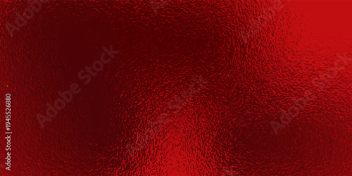 Vector red foil texture background. Abstract gradient bright and shiny light reflection rough texture surface. Vector illustration