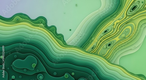 Aerial view of a winding river cutting through lush green landscape