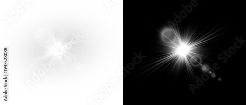 Photos Bright sunlight with star shine flare overlay background