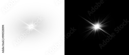 Fotografija Bright sunlight with star shine flare overlay background