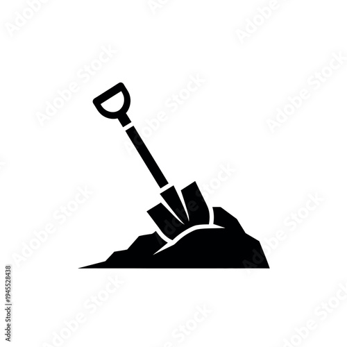 Shovel in Dirt Icon 1.