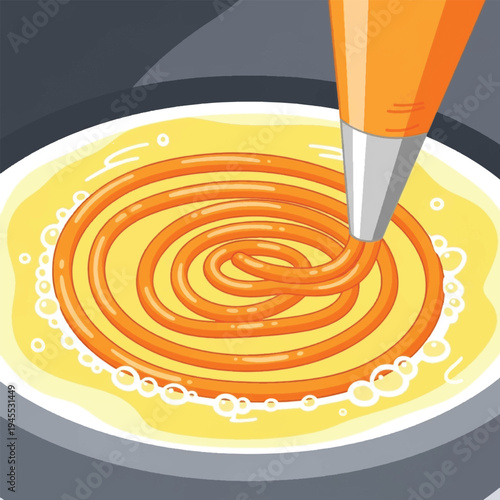 Syrup being poured on pancakes breakfast.