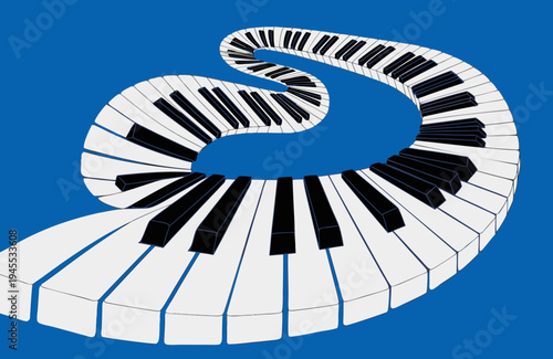 A simple illustration of a piano keyboard.