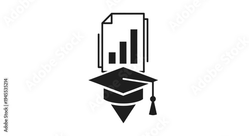 Graduation ceremony with academic document and cap on table indoors