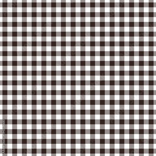 chocolate brown white gingham cotton woven seamless repeatable pattern fabric tablecloth
