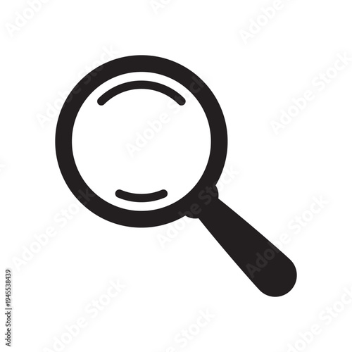 Loupe and Magnifying Glass Search Icon for Web, App and Interface Design