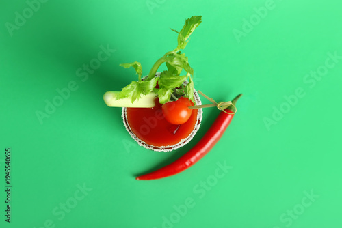 Glass of bloody mary cockta...