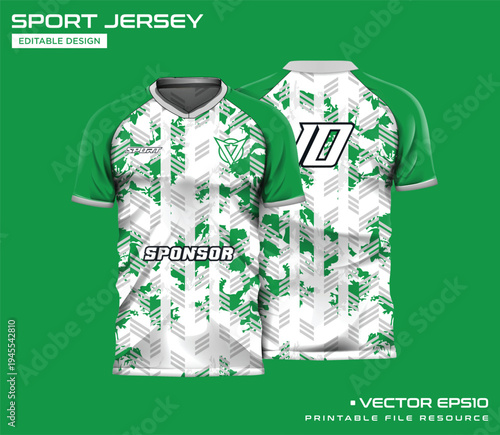 jersey sport template vector illustration