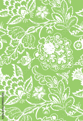 Big flowers pattern, upscale floral pattern. graphical textures floral, trendy colors pattern , flowers background with leaves. vector illustration.