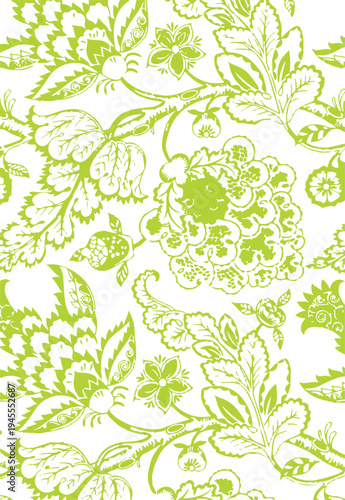 Big flowers pattern, upscale floral pattern. graphical textures floral, trendy colors pattern , flowers background with leaves. vector illustration.