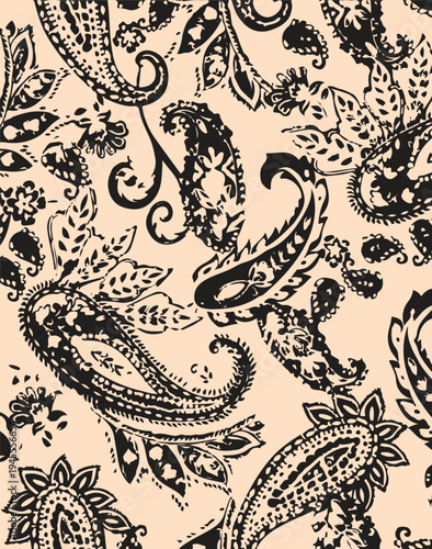 Beautiful Kashmiri stole with paisley seamless pattern ,pasley textile pattern design texture,pasley textile pattern design, Magical Traditional Paisleys Seamless Pattern for wallpaper design fabric