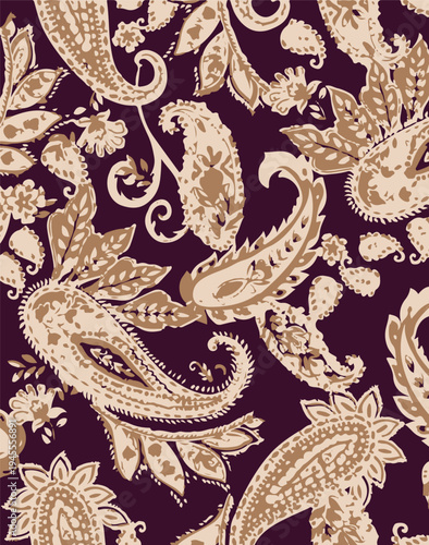 Beautiful Kashmiri stole with paisley seamless pattern ,pasley textile pattern design texture,pasley textile pattern design, Magical Traditional Paisleys Seamless Pattern for wallpaper design fabric