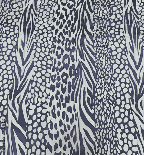 Leopard print. Vector seamless pattern. Animal skin background with black and brown spots on beige backdrop. Abstract exotic safari texture. Jaguar, leo, puma cheetah,zebra, fur pattern. Repeat design