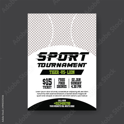Professional sports event flyer A4 print ready flyer poster template design gym fitness poster football tournament soccer championship poster athletic competition sports invitation