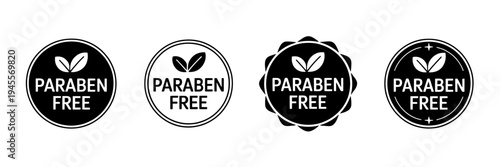 Paraben free labels and badges for natural product packaging design