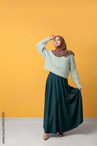 Beautiful young Muslim woma...