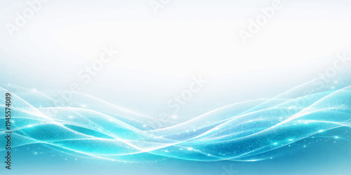 Abstract flowing lines in shades of blue and turquoise evoke a sense of movement and energy, perfect for designs requiring fluidity, like waves or water.