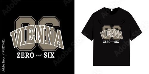 Vintage typography t-shirt design, championship slogan, print with dot pattern, numbers and European city text for graphic t-shirt, t-shirt or hoodie