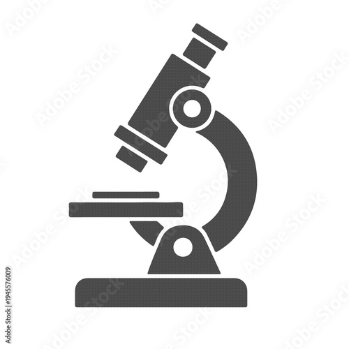 microscope on white background