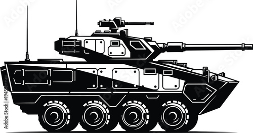Infantry fighting vehicle with turret and cannon