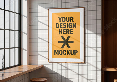 Framed Bakery Poster Mockup