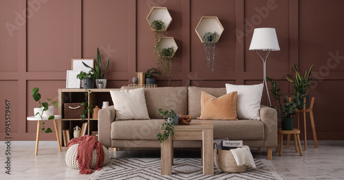 Interior of living room wit...