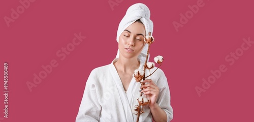 Beautiful young woman after...