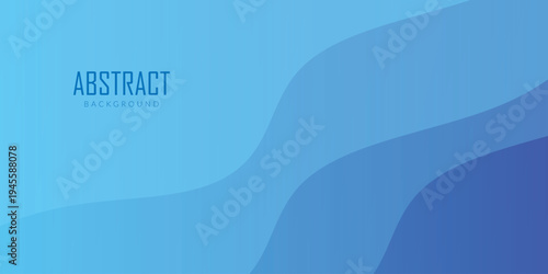 abstract blue gradient layered background vector illustration.