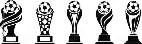 Trophies icon set