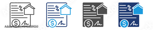sales tax icon set multiple style
