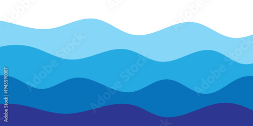 abstract creative blue sea wave layer business background.