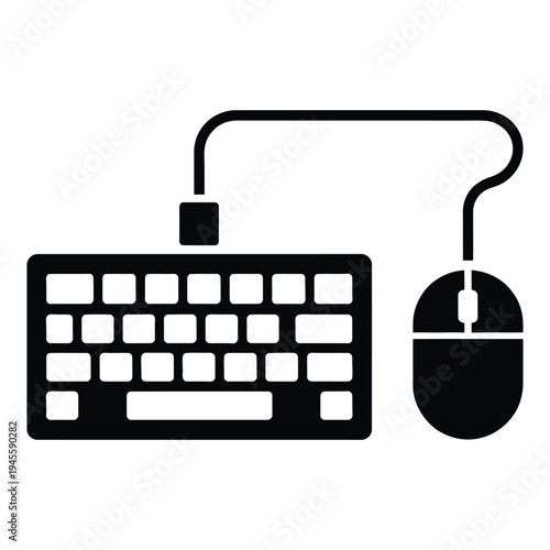 Essential wired computer keyboard and mouse peripherals for modern digital work and gaming