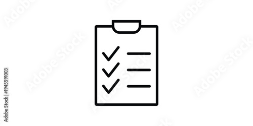 Check List isolated minimal single flat icon for application and info-graphic. Point vector icon for websites and mobile minimalistic flat design.