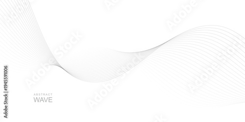abstract creative grey wave thin line background. blend line design for the banner, poster, cover.